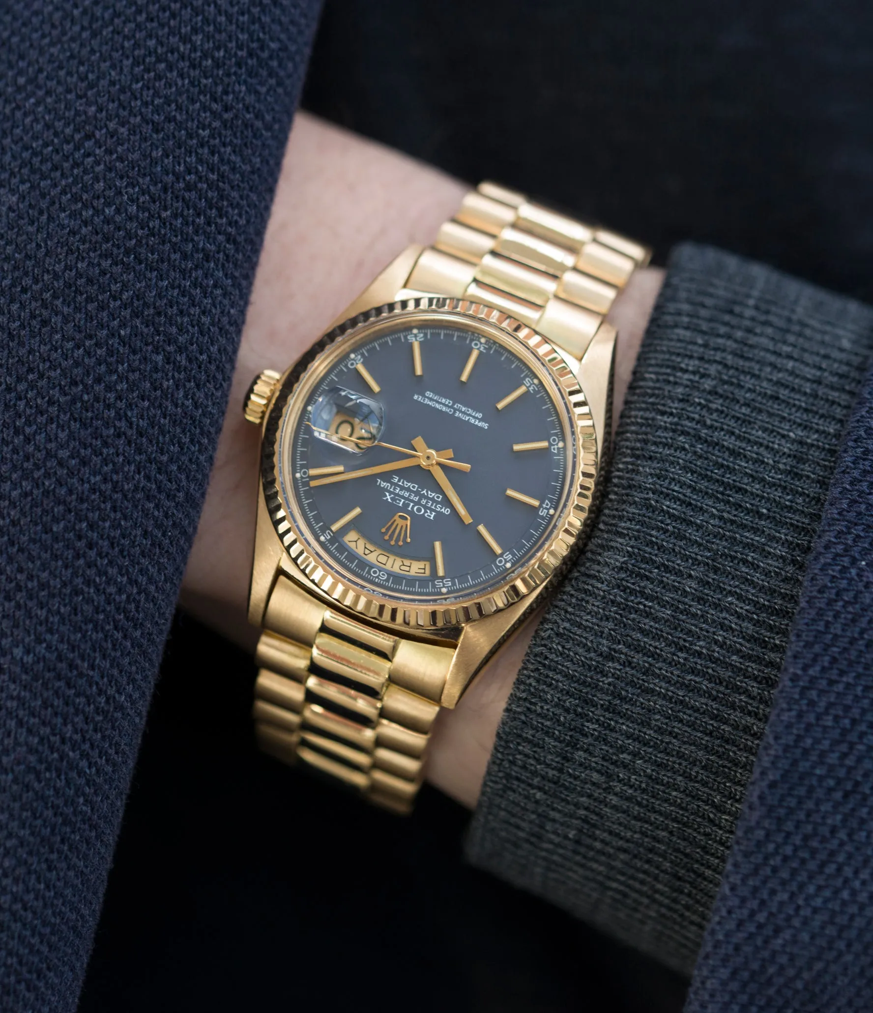 Day-Date 1803 | Blue Dial | Yellow Gold