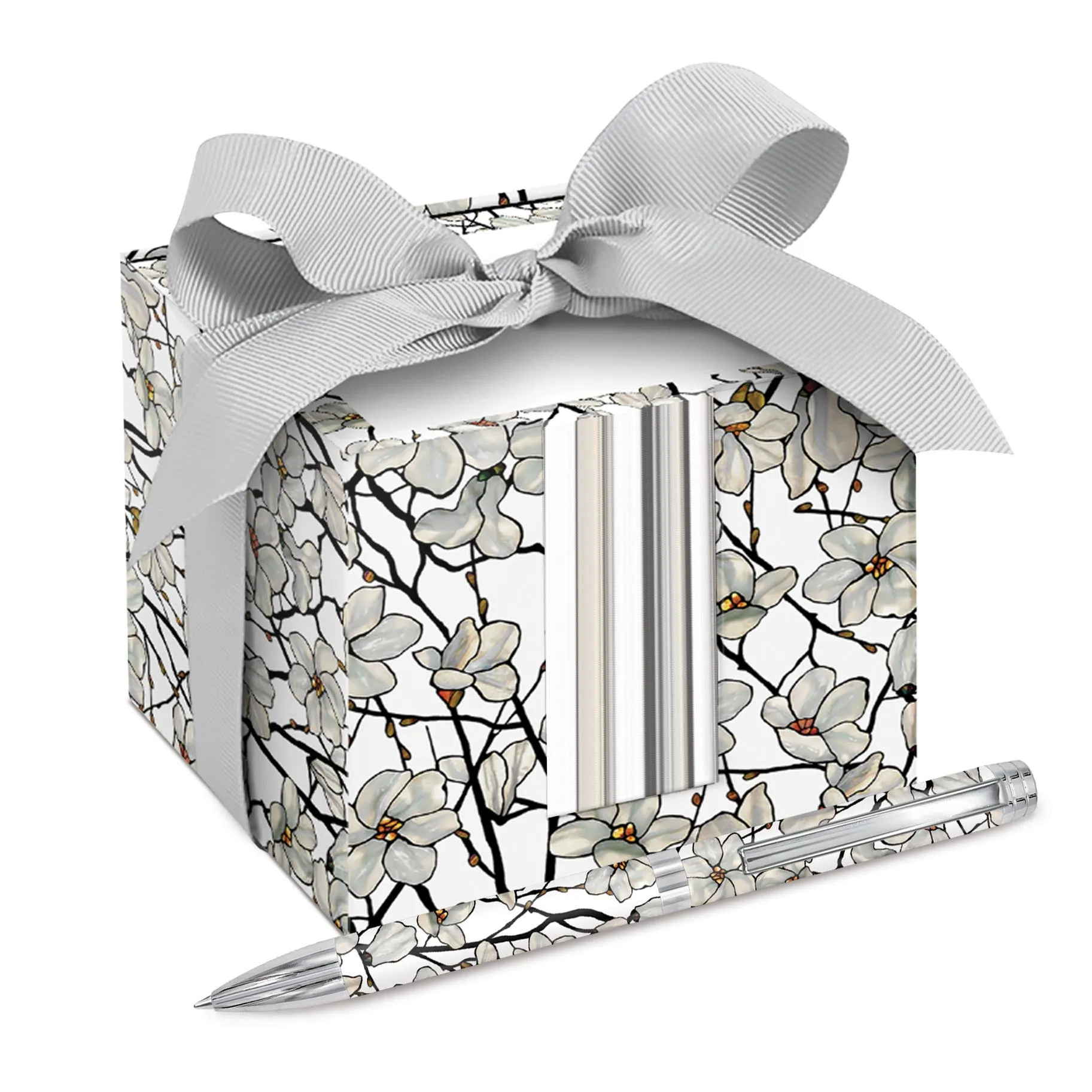 Decorative Fine Art Note Cube Paper Pad - Artist Tiffany Magnolia
