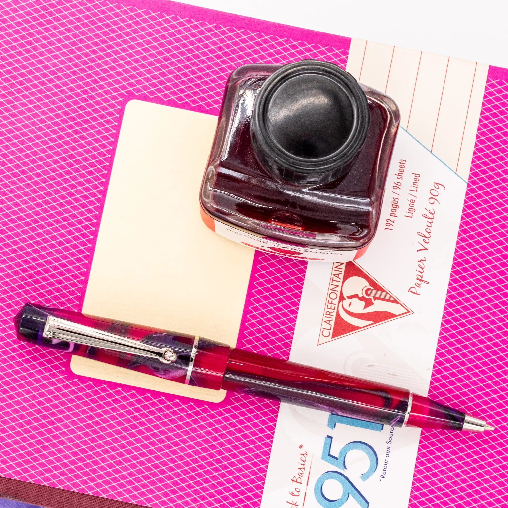 Delta Duna Ballpoint Pen - Magenta Mirage