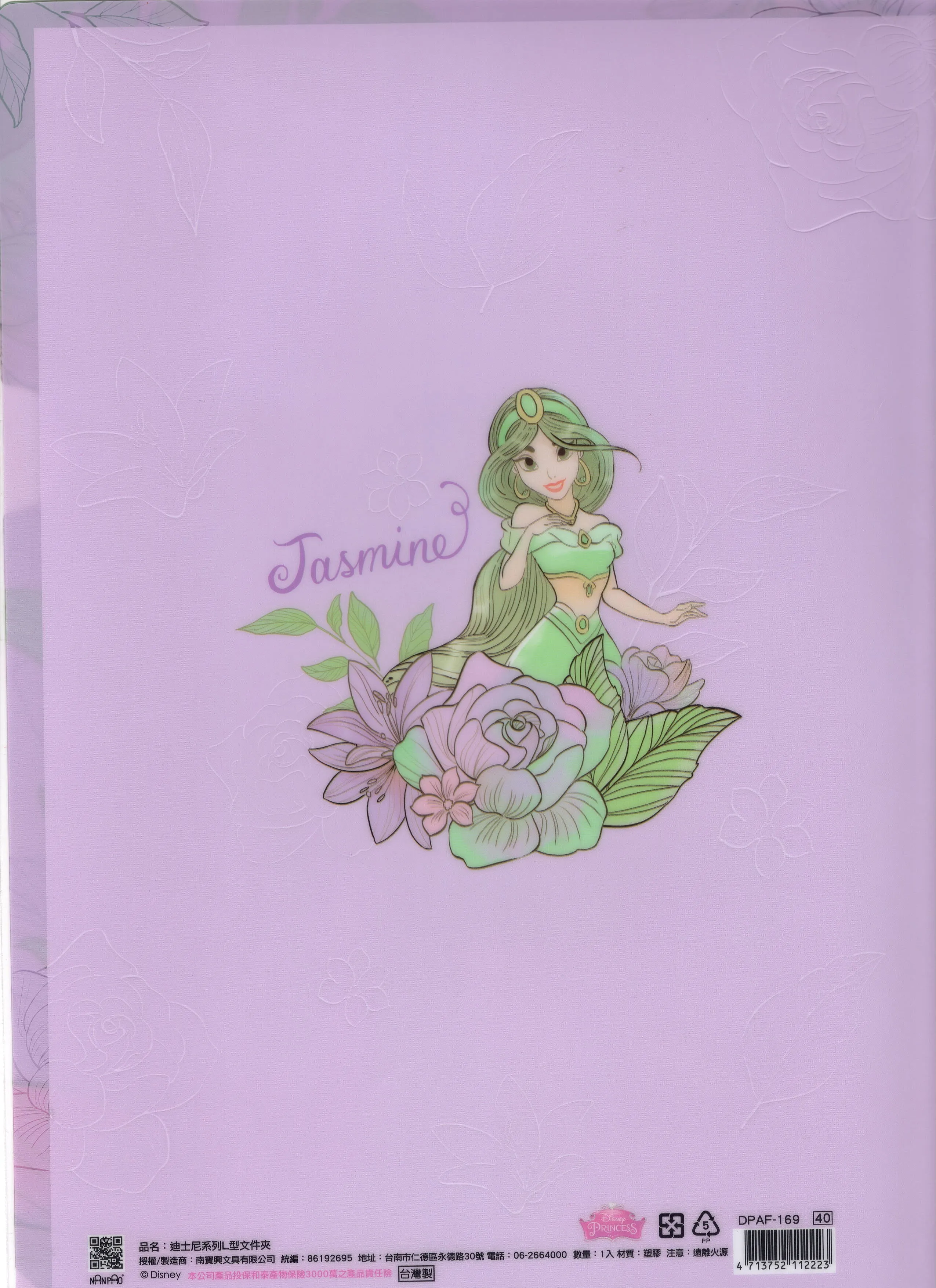Disney Jasmine Aladdin Deadstock A4 File Folder