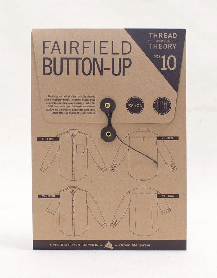 Fairfield Button-up Men's Shirt Sewing Pattern, Thread Theory