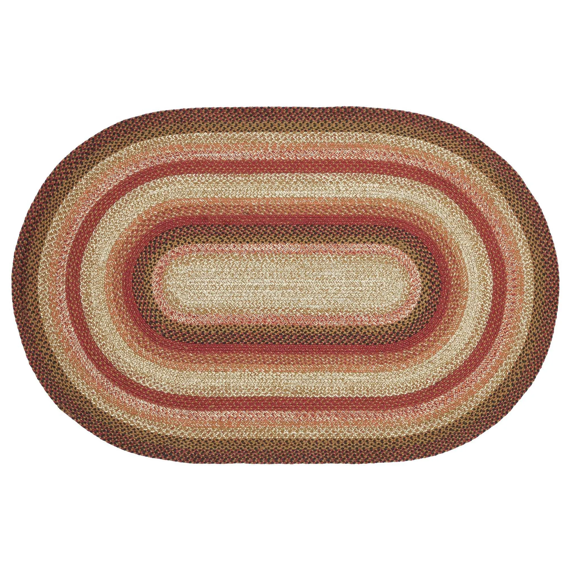Ginger Spice Jute Rug Oval w/ Pad 60x96