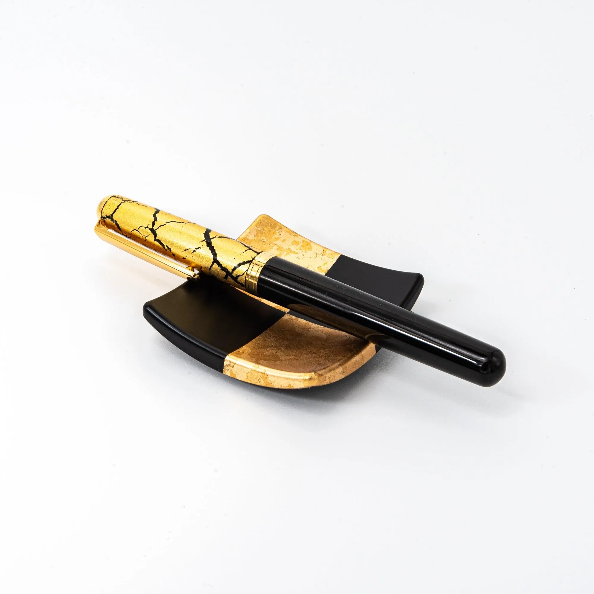 Gold Leaf Ichimatsu Pattern Pen Tray