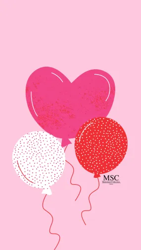 Heart Balloons- Phone Wallpaper Freebie