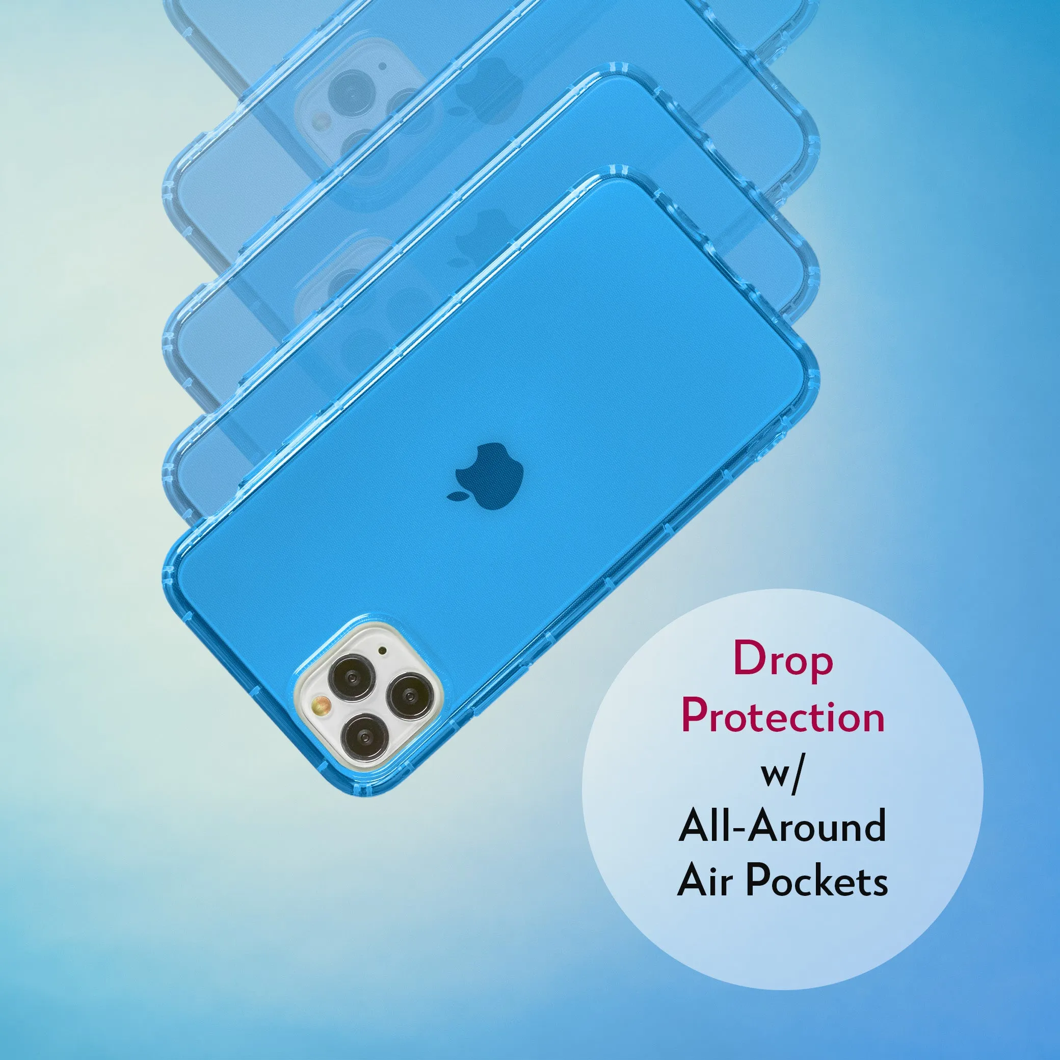 Highlighter Case for iPhone 11 Pro Max - Elevated Azure Blue