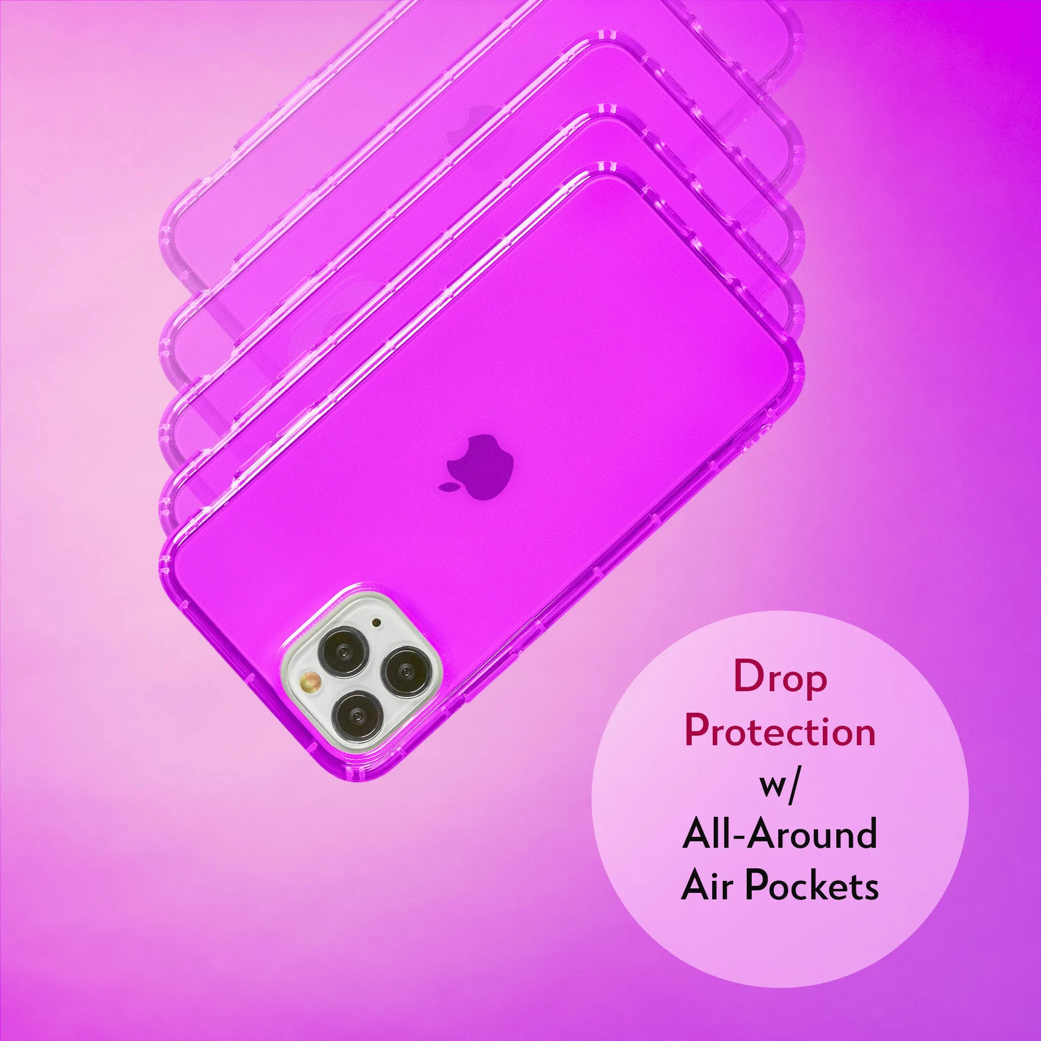 Highlighter Case for iPhone 11 Pro - Saturated Vivid Purple