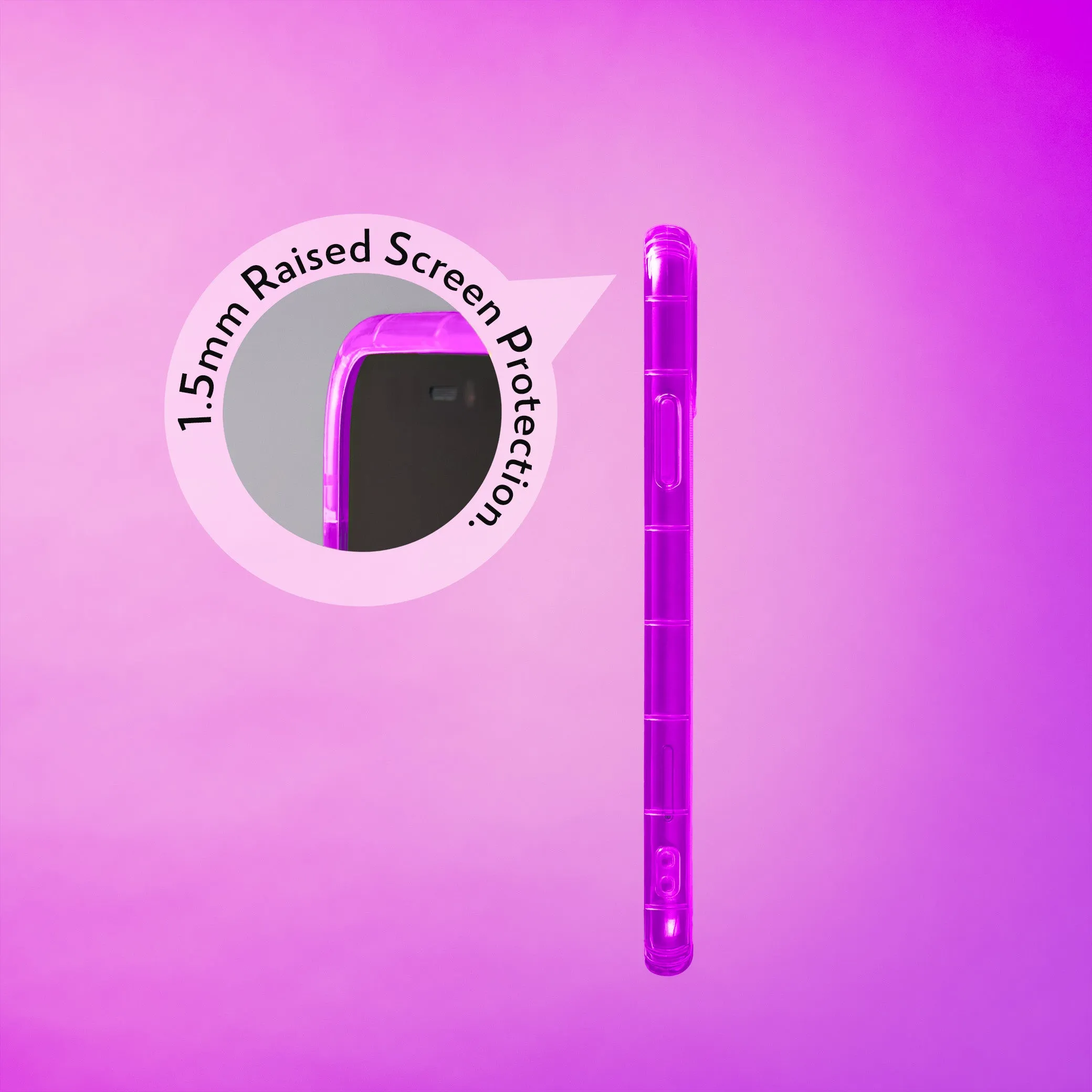 Highlighter Case for iPhone 11 Pro - Saturated Vivid Purple