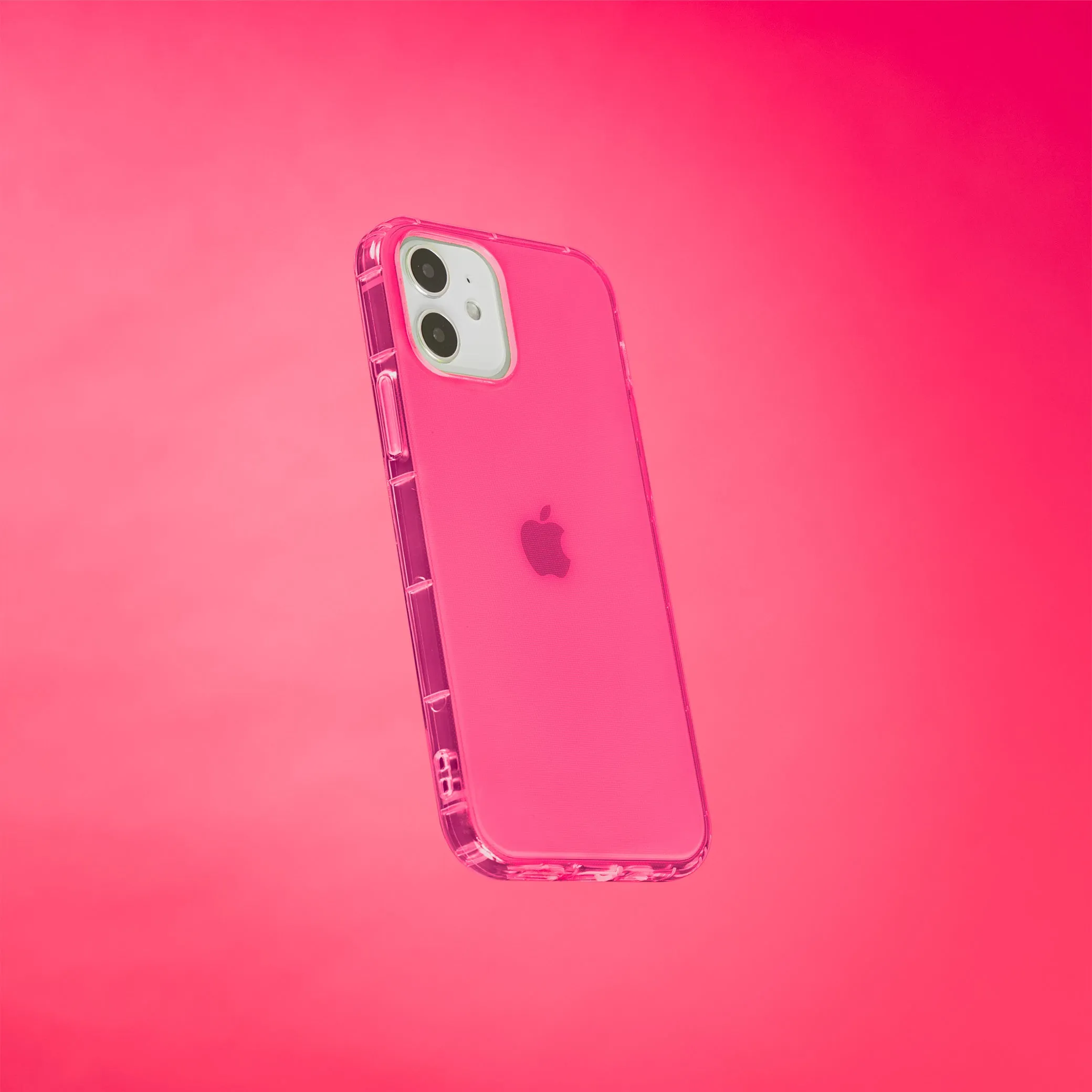 Highlighter Case for iPhone 12 & iPhone 12 Pro - Eye-Catching Hot Pink