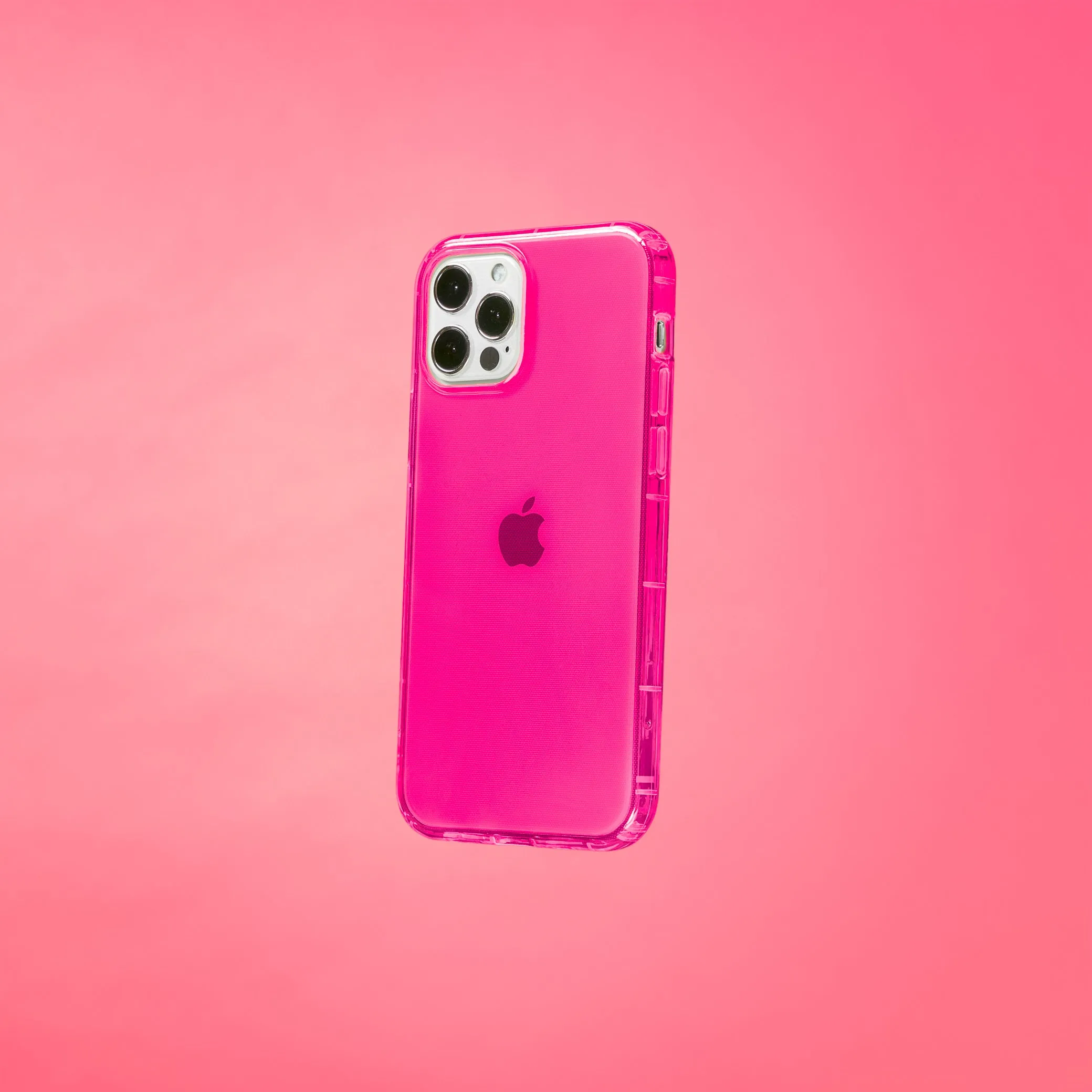 Highlighter Case for iPhone 12 & iPhone 12 Pro - Eye-Catching Hot Pink