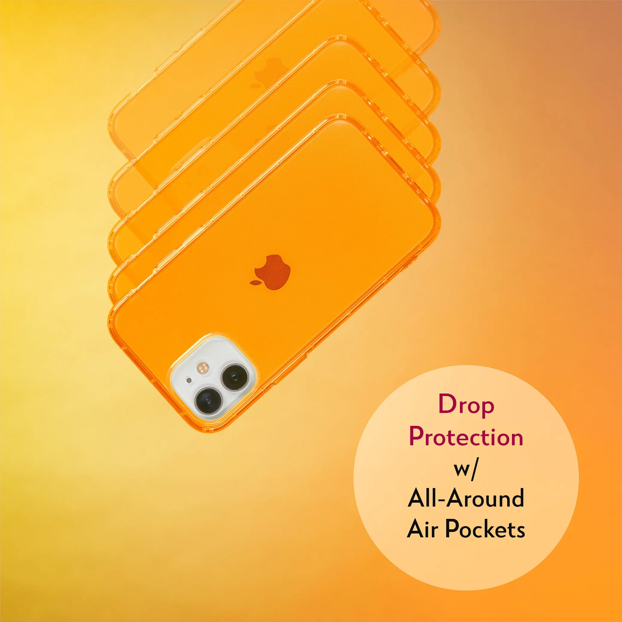 Highlighter Case for iPhone 12 Mini - Intense Bright Orange