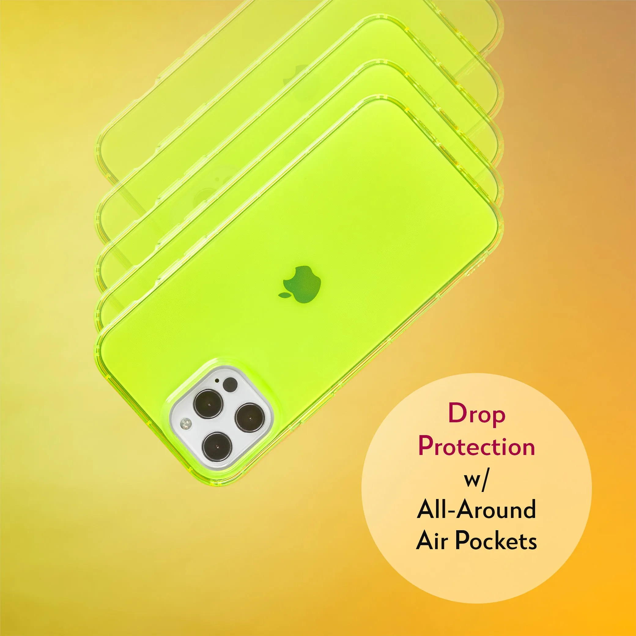 Highlighter Case for iPhone 12 Pro Max - Conspicuous Neon Yellow