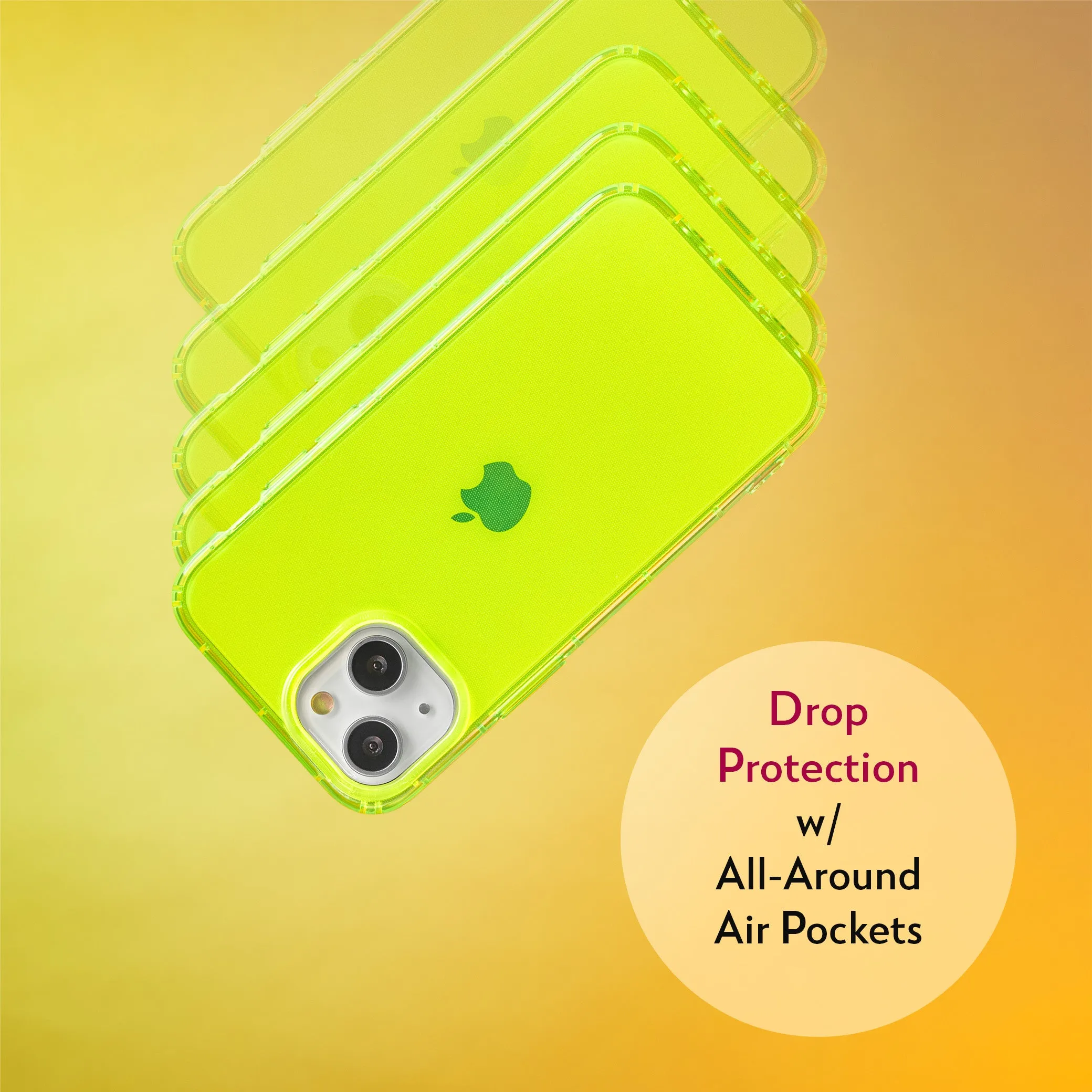 Highlighter Case for iPhone 13 Mini - Conspicuous Neon Yellow