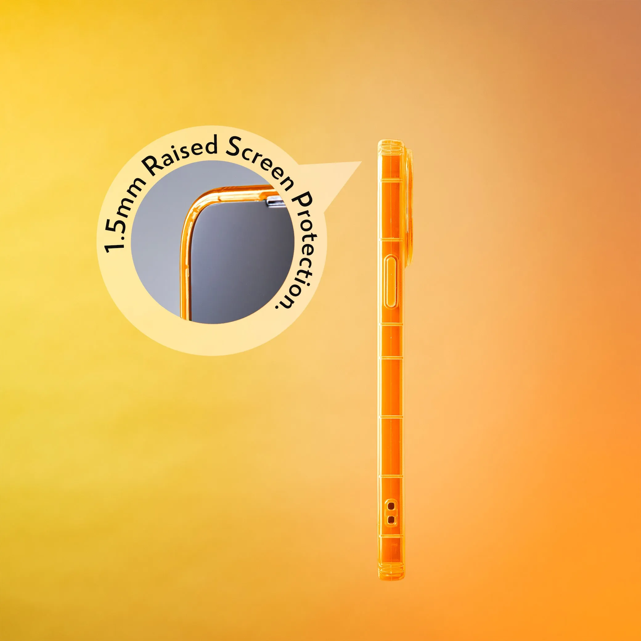 Highlighter Case for iPhone 14 Pro Max - Intense Bright Orange