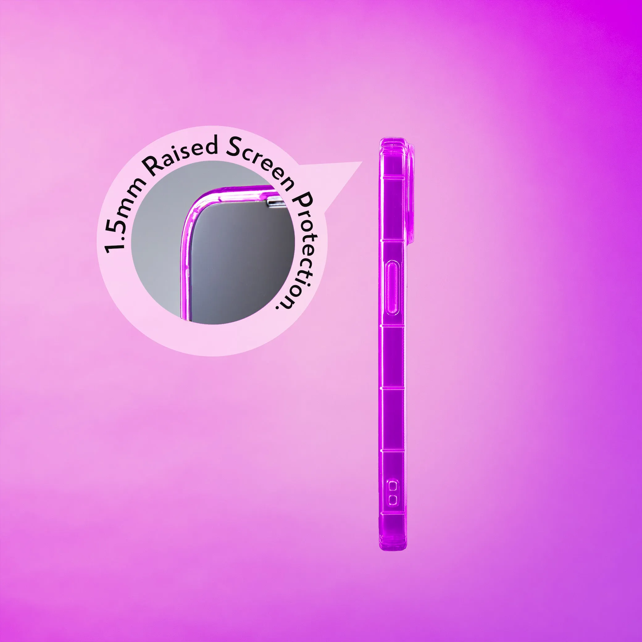 Highlighter Case for iPhone 14 - Saturated Vivid Purple
