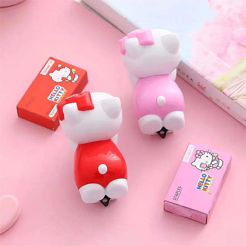 Kawaii Hello Kitty Stapler Set
