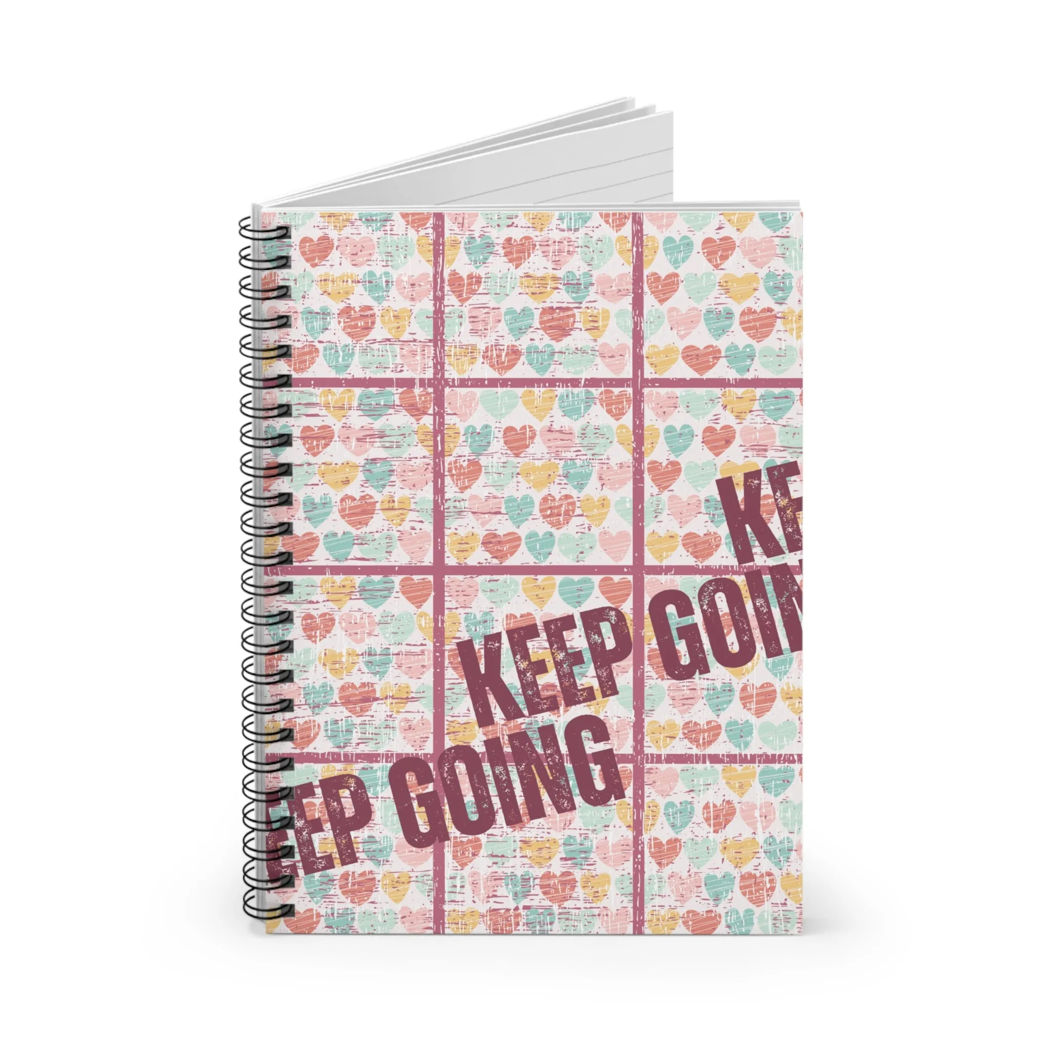 Keep Going: Heartfelt Spiral Notebook for Daily Inspiration and Positive Reflections