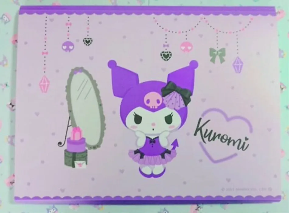Kuromi A4 Size Document File Folder 6 Layers Japan