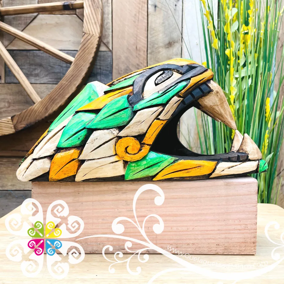 Large Multicolor Hand Carve Wood Jaguar