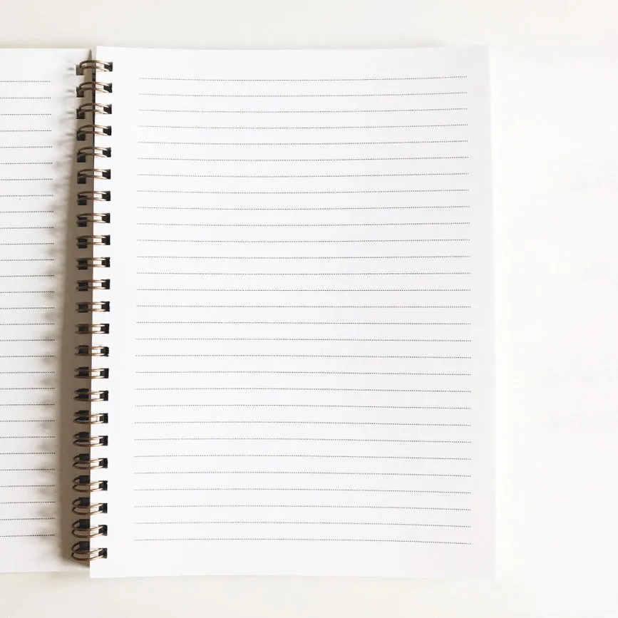 Leafy Spiral Softcover Journal Notebook