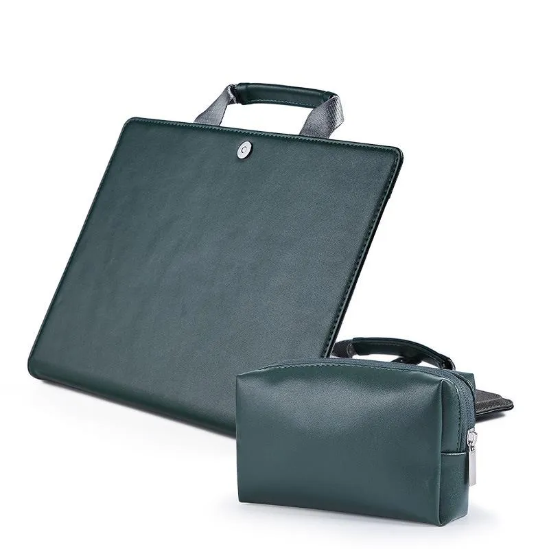 Leather computer cover bag for Macbook Air/Pro laptop bag