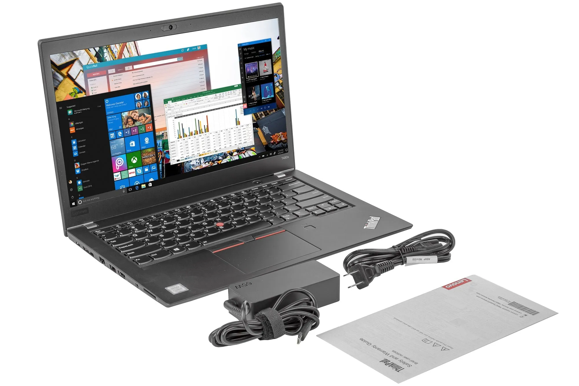 Lenovo ThinkPad T480 | 14" IPS FHD (1080p) Business Laptop | Intel Core i5-8350U up to 3.60GHz Quad-Core (8th Gen), 8GB DDR4 RAM, 256GB NVMe SSD - Windows 11 - Intel® UHD 620, USB-C (Thunderbolt), HDMI - Certified Refurbished (Grade A) - Warranty