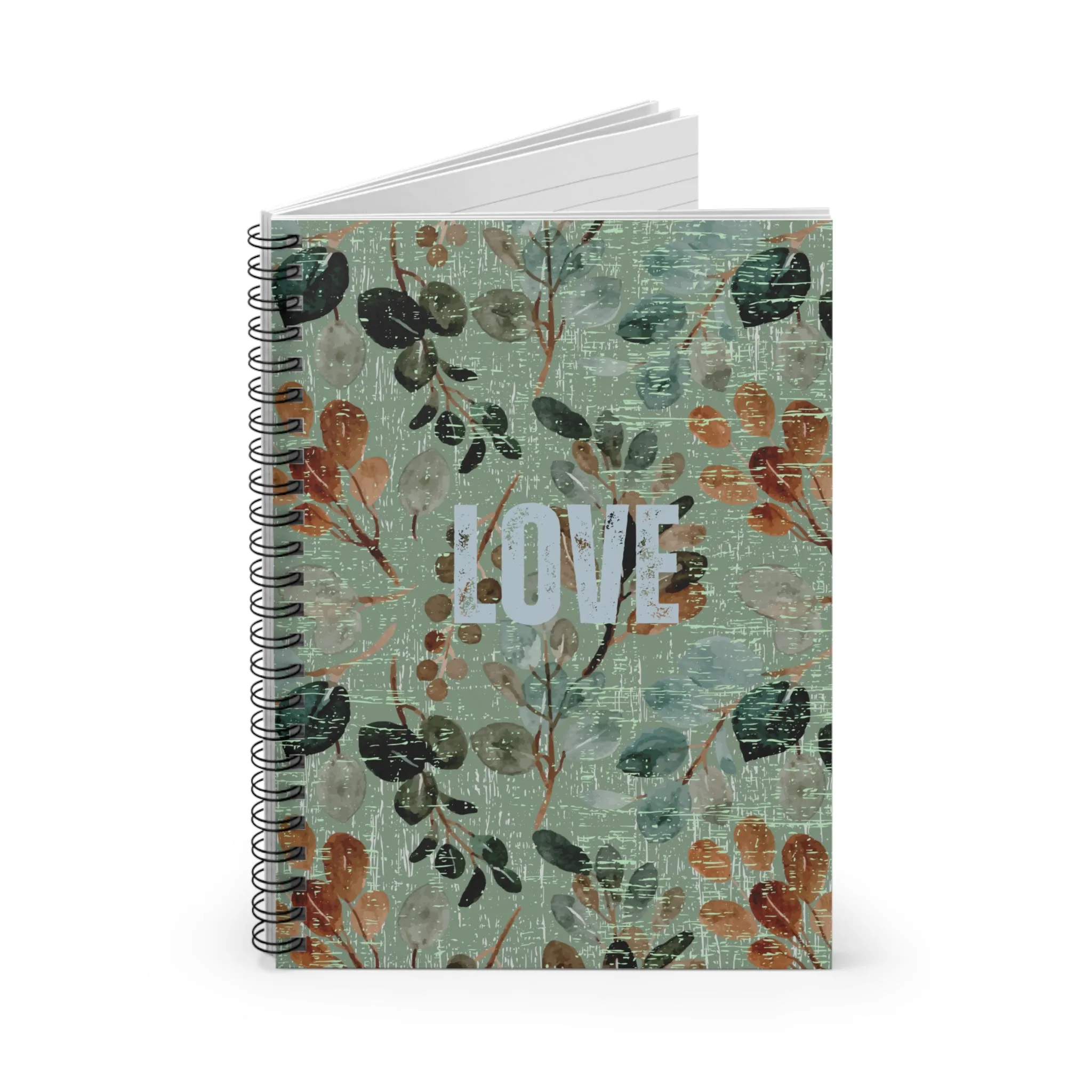 Love in Bloom: Ruled Spiral Notebook for Heartfelt Reflections