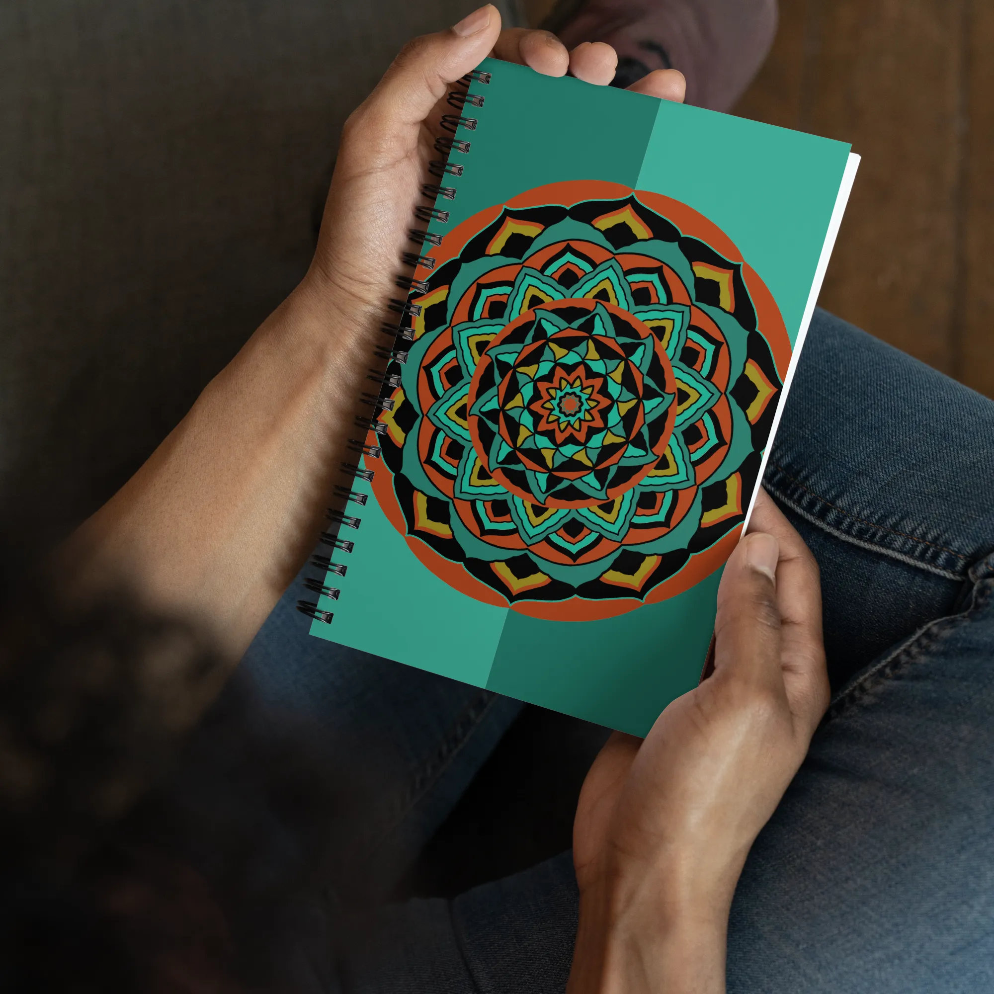 Mandala Spiral notebook