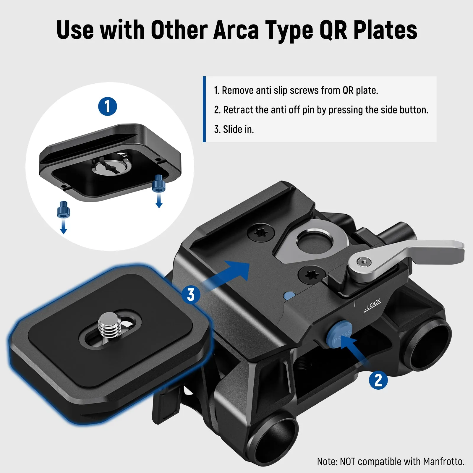 NEEWER SR006 15mm LWS Baseplate