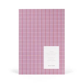 Notem VITA Softcover Notebook - Medium, Rose Grid, Lined