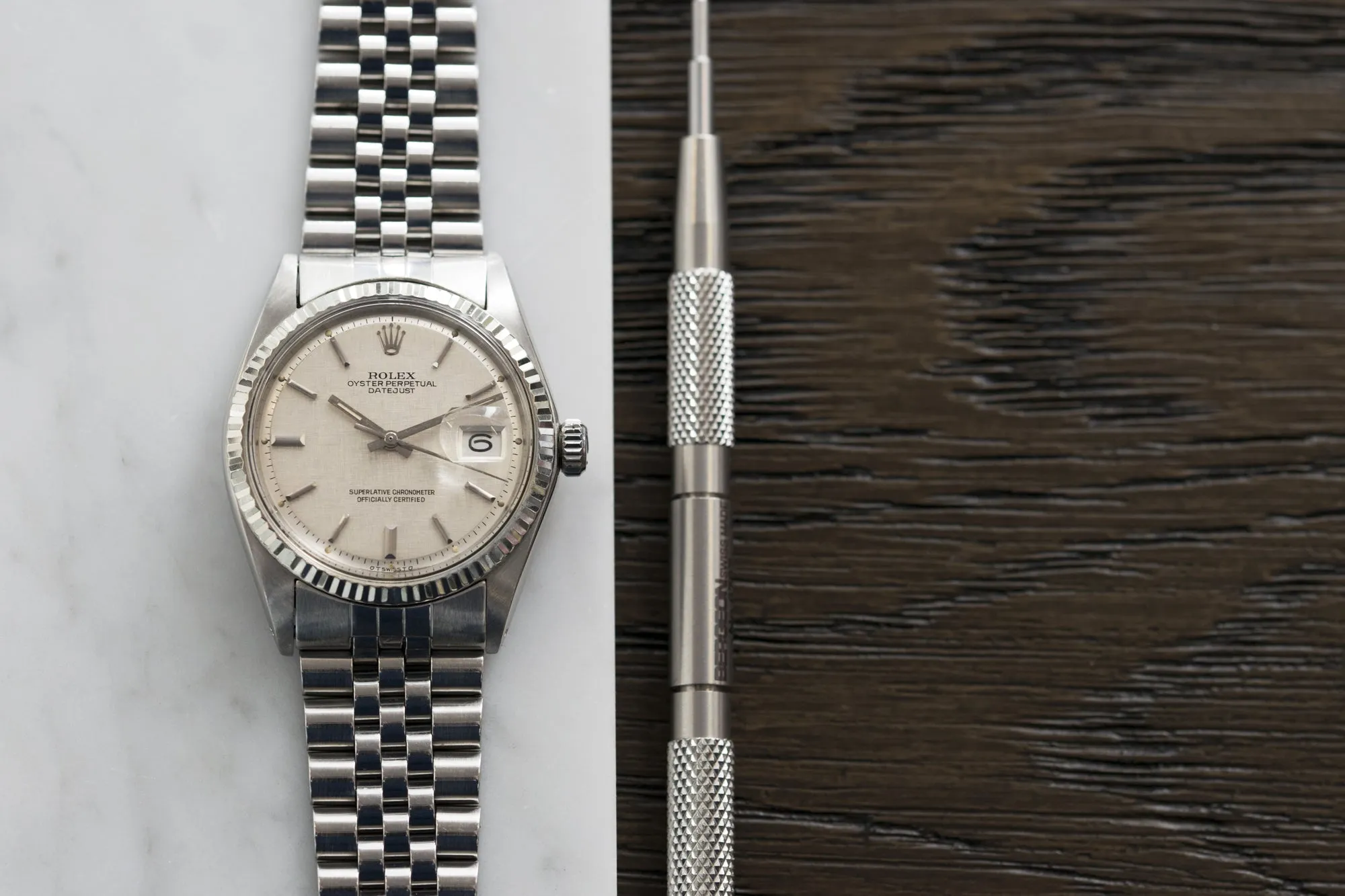 Oyster Perpetual Datejust 1601 | Sigma Linen | Steel