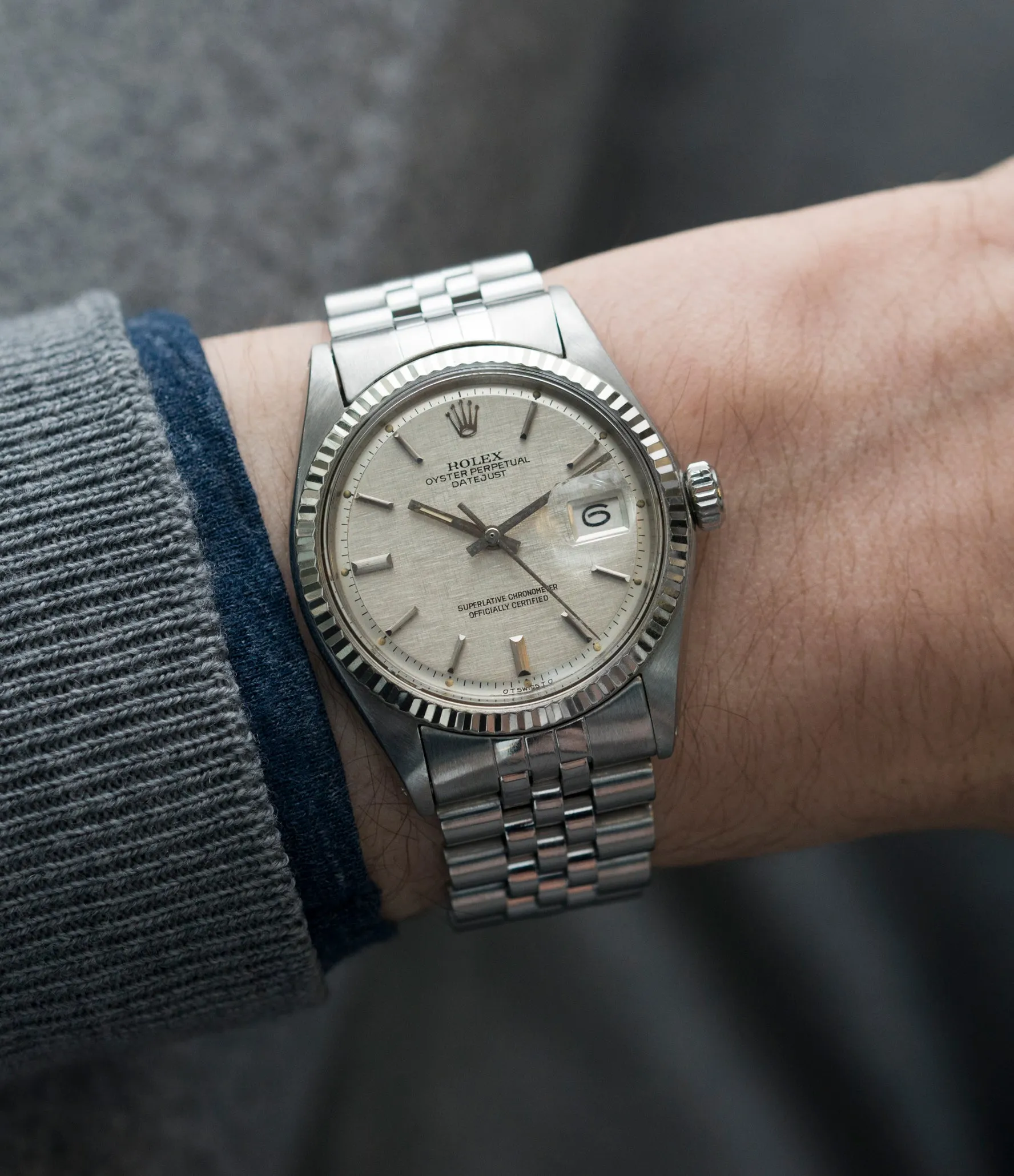 Oyster Perpetual Datejust 1601 | Sigma Linen | Steel