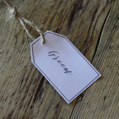 Personalised Labels for Button Holes - Digital Download / Printable
