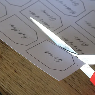 Personalised Labels for Button Holes - Digital Download / Printable