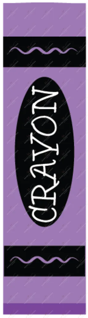 Purple crayon - vinyl pen wrap