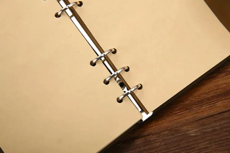 Retro Spiral Vintage Pirate Anchor Leather Scrapbook Travel Journal Diary Notebook