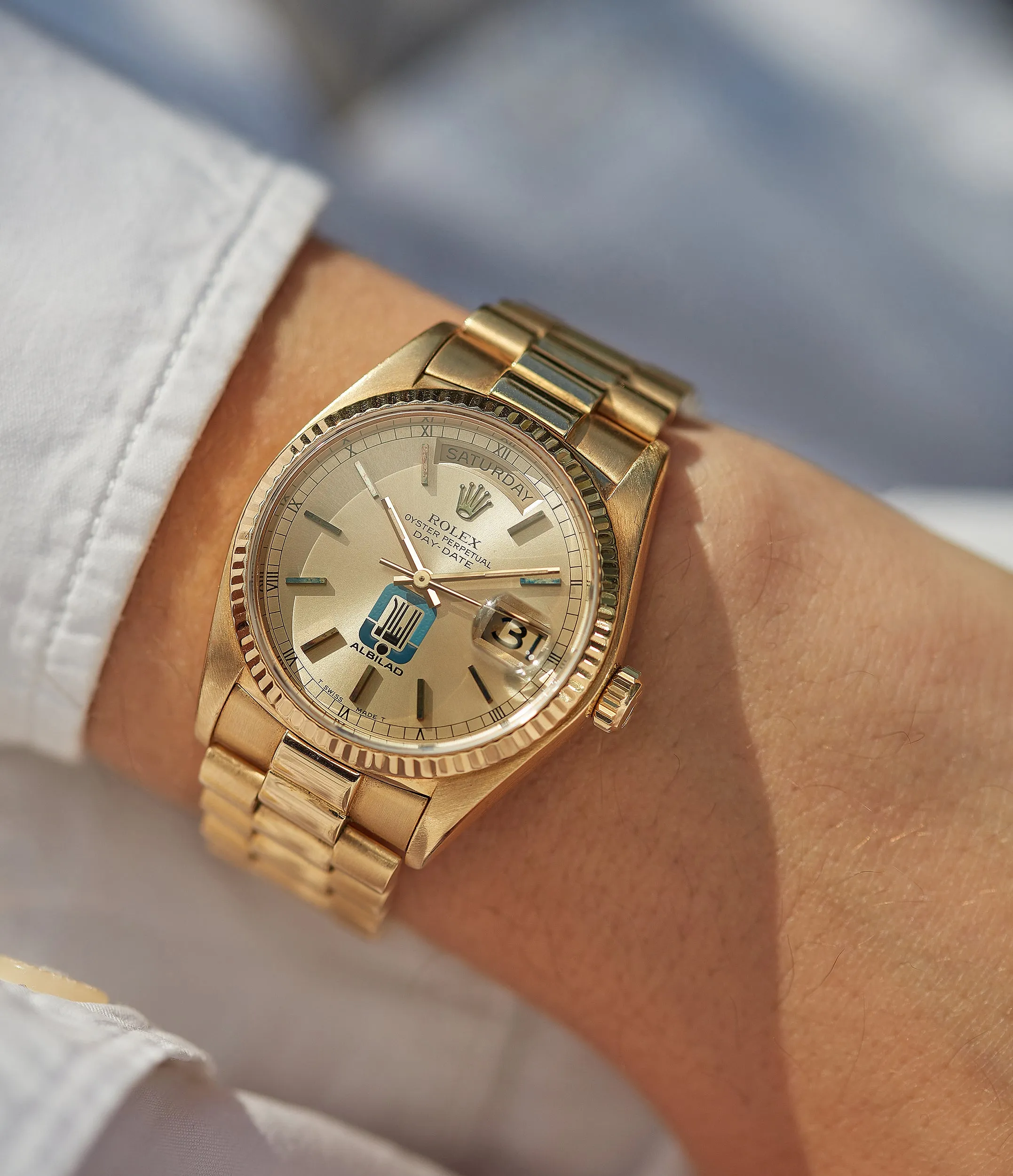Rolex Day-Date 18038 | “Albilad” | Yellow Gold