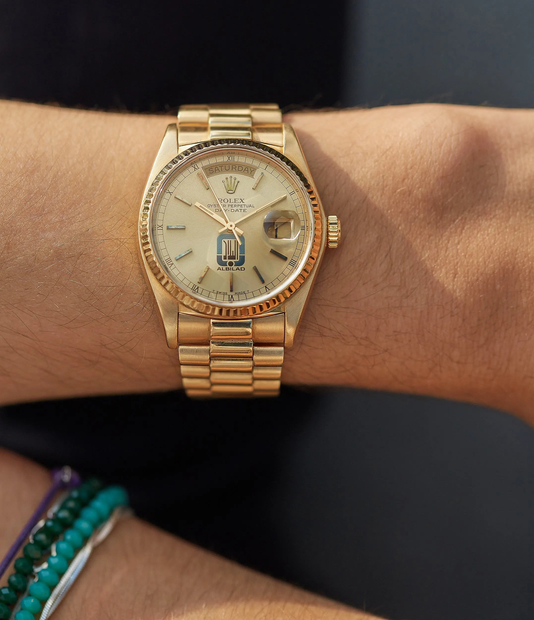 Rolex Day-Date 18038 | “Albilad” | Yellow Gold
