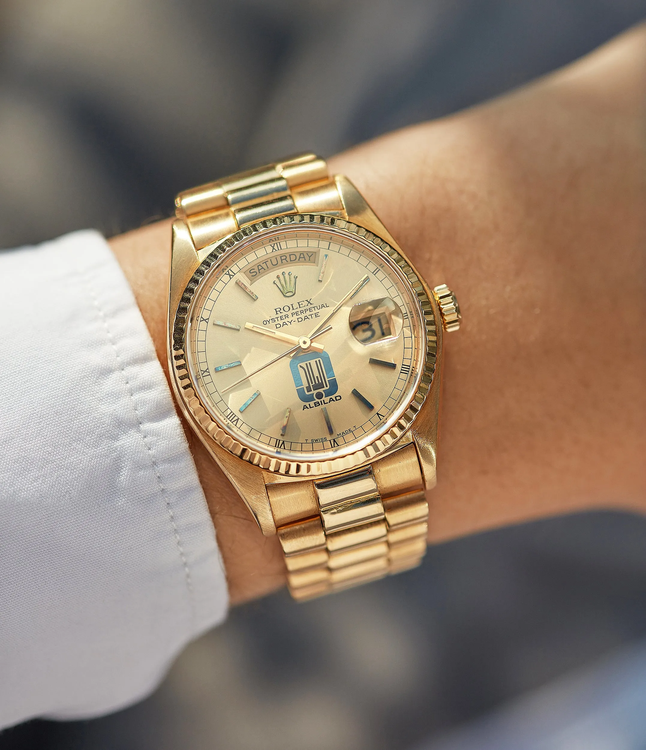 Rolex Day-Date 18038 | “Albilad” | Yellow Gold
