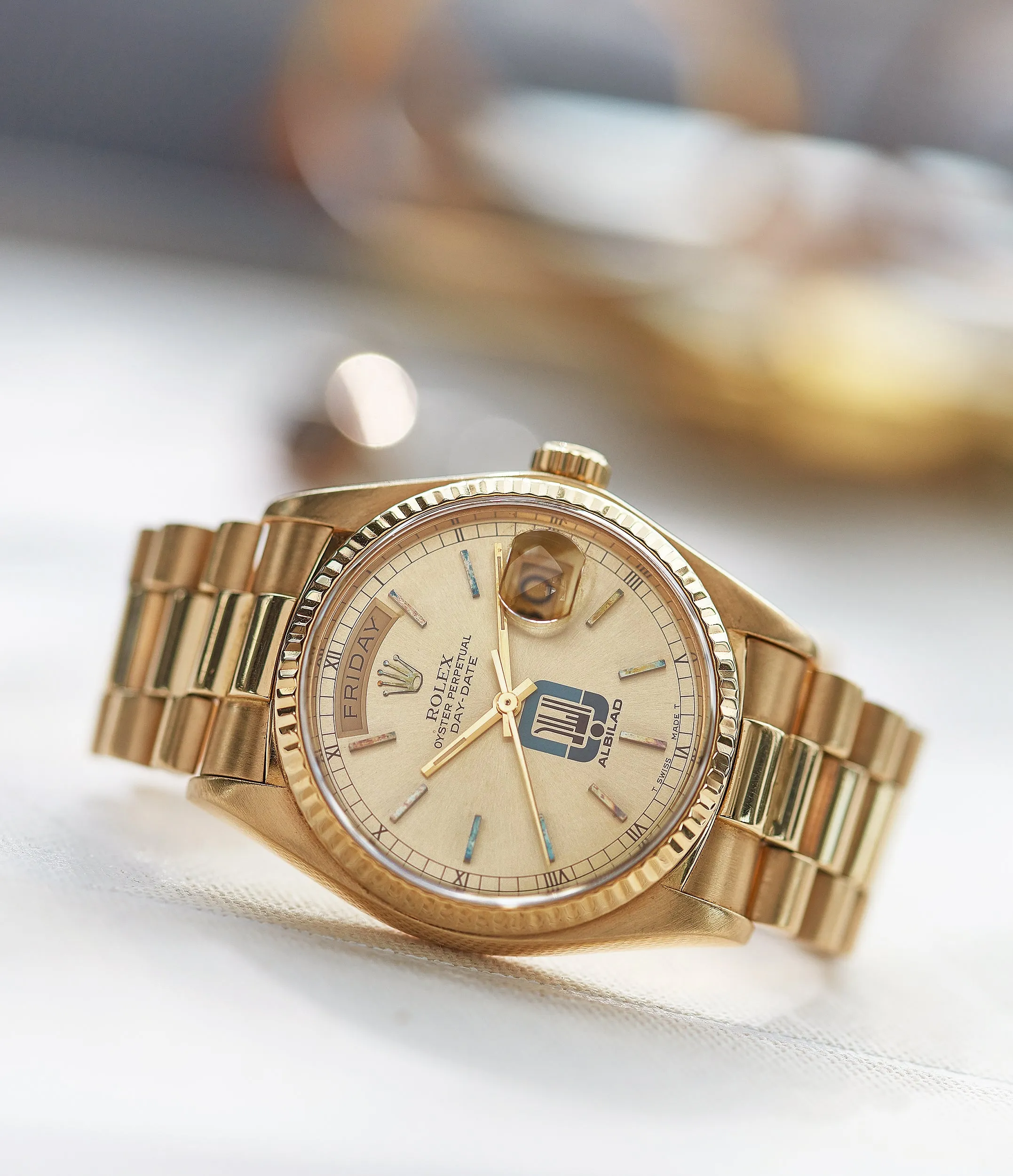 Rolex Day-Date 18038 | “Albilad” | Yellow Gold