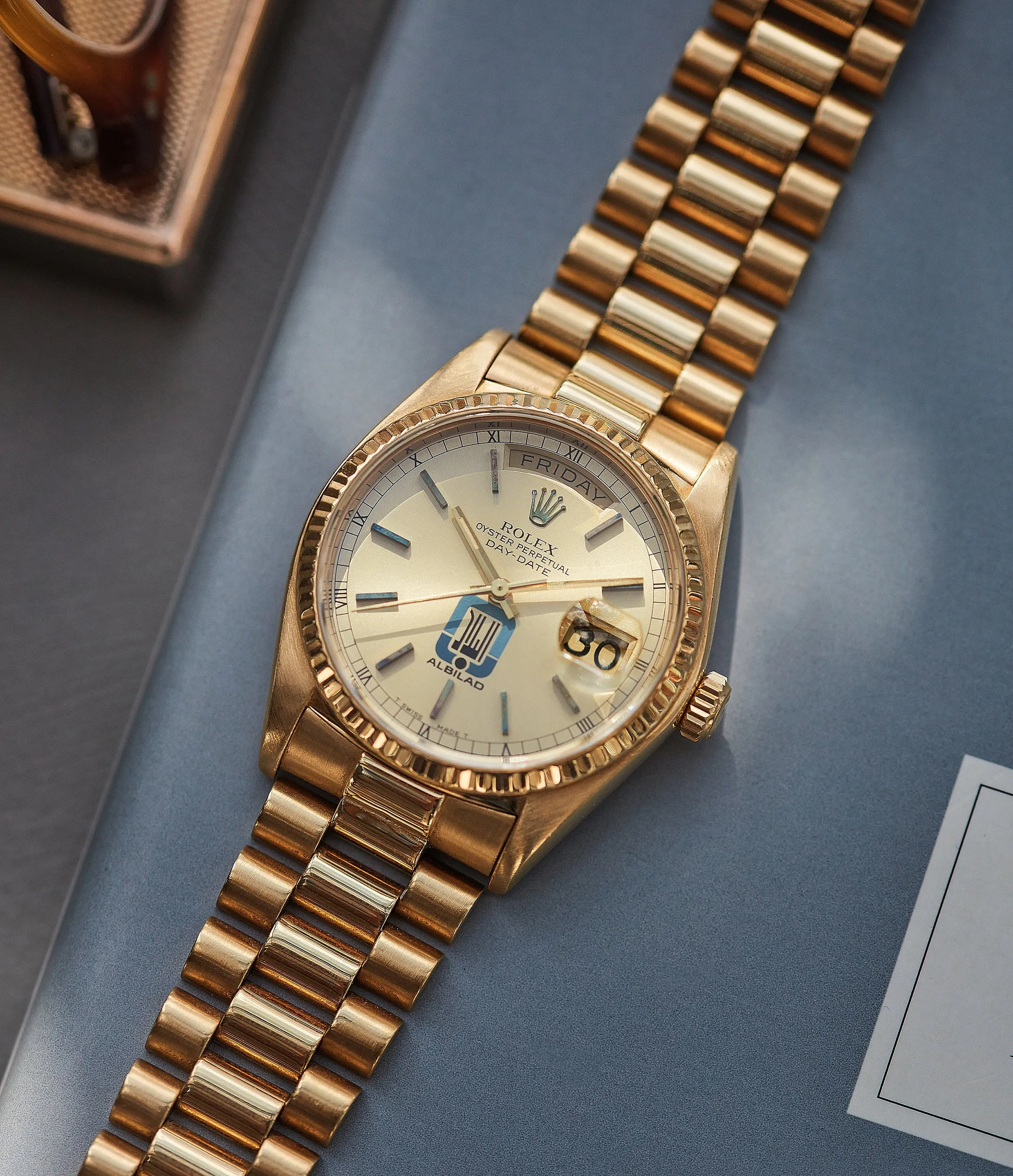 Rolex Day-Date 18038 | “Albilad” | Yellow Gold