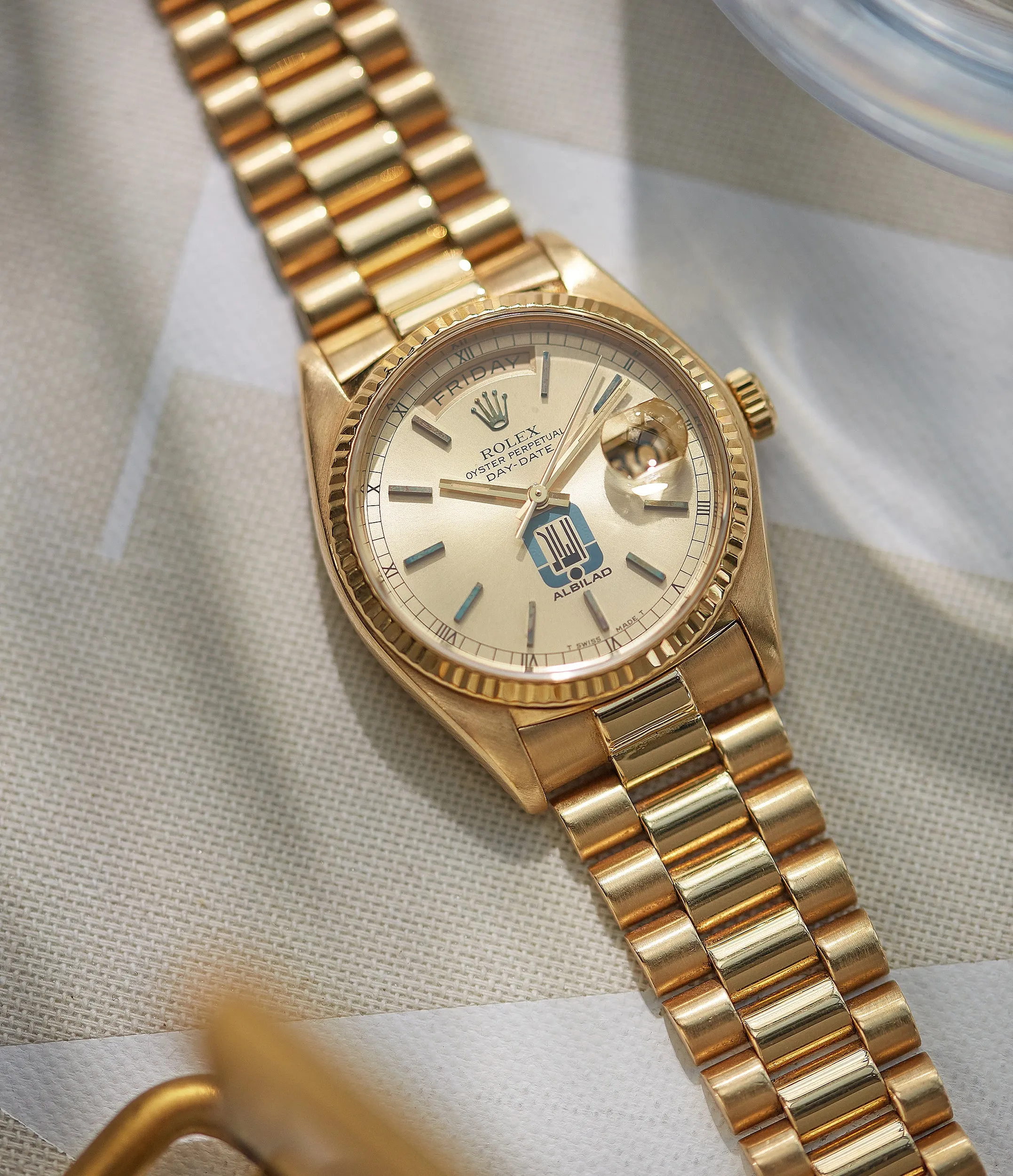 Rolex Day-Date 18038 | “Albilad” | Yellow Gold