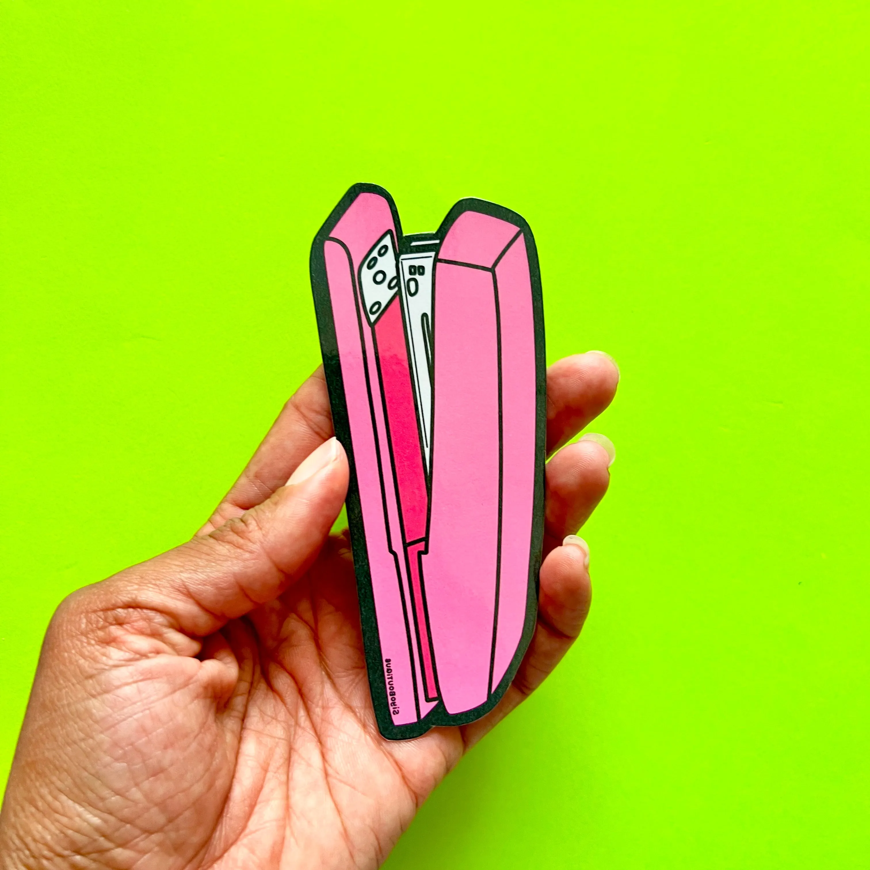 Stapler Die Cut Bookmark