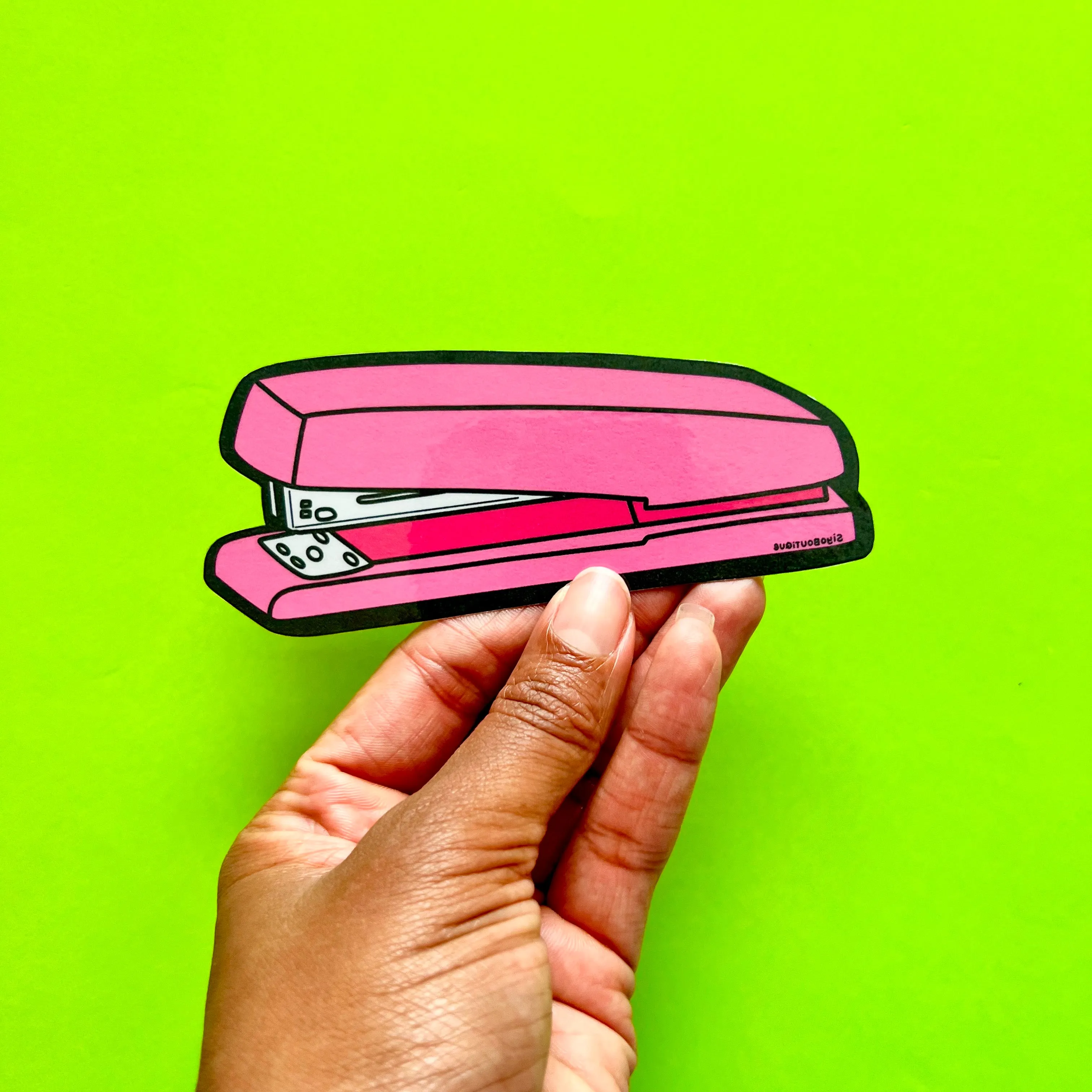 Stapler Die Cut Bookmark