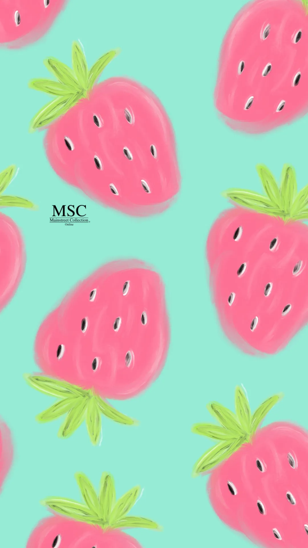 Strawberries- Phone Wallpaper Freebie