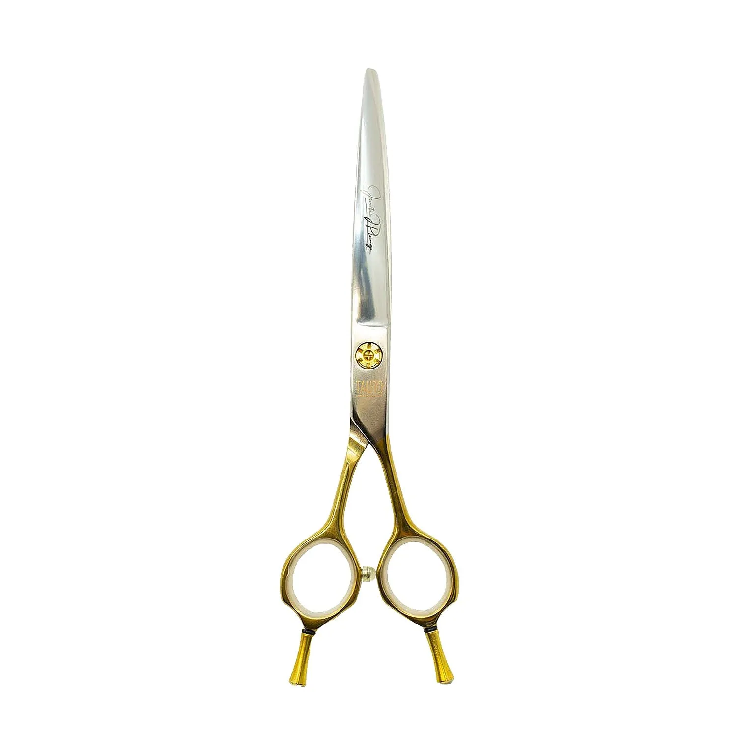 Tauro Pro Line Pro shear cutting scissors Janita Plungė line, for the right-handed, 440c stainless steel, golden handles