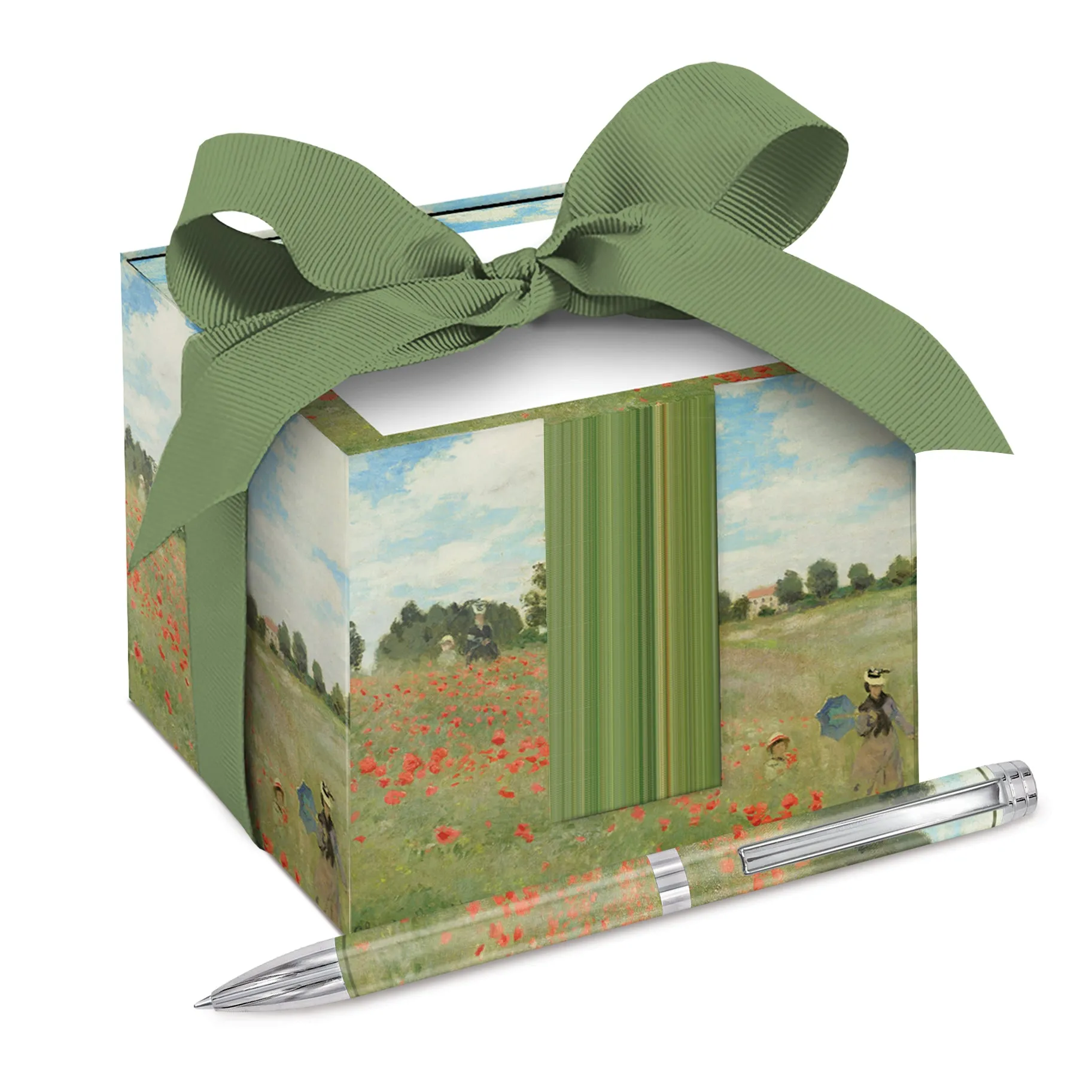 Writing Pen - Monet Poppy Field - Gift Boxed