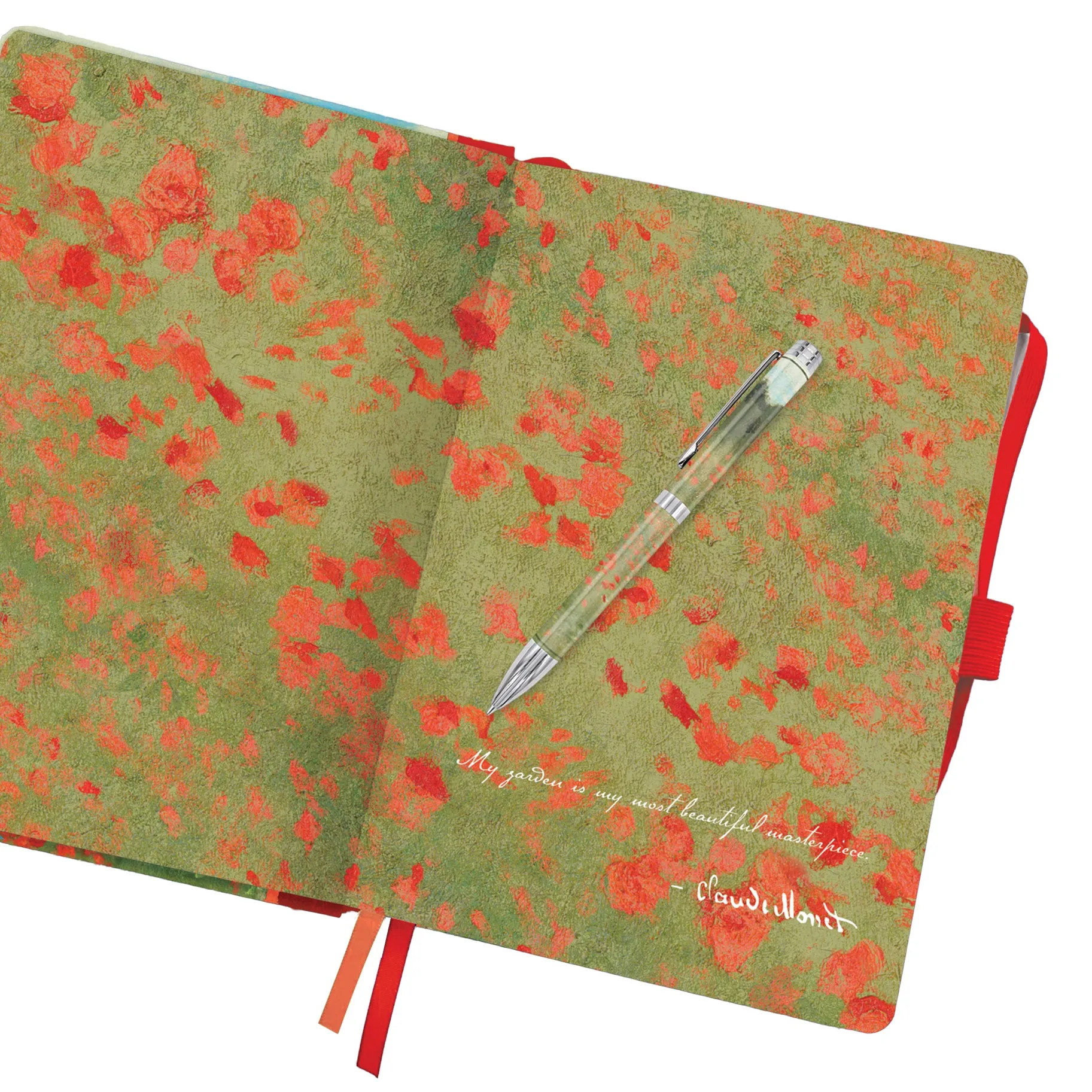 Writing Pen - Monet Poppy Field - Gift Boxed