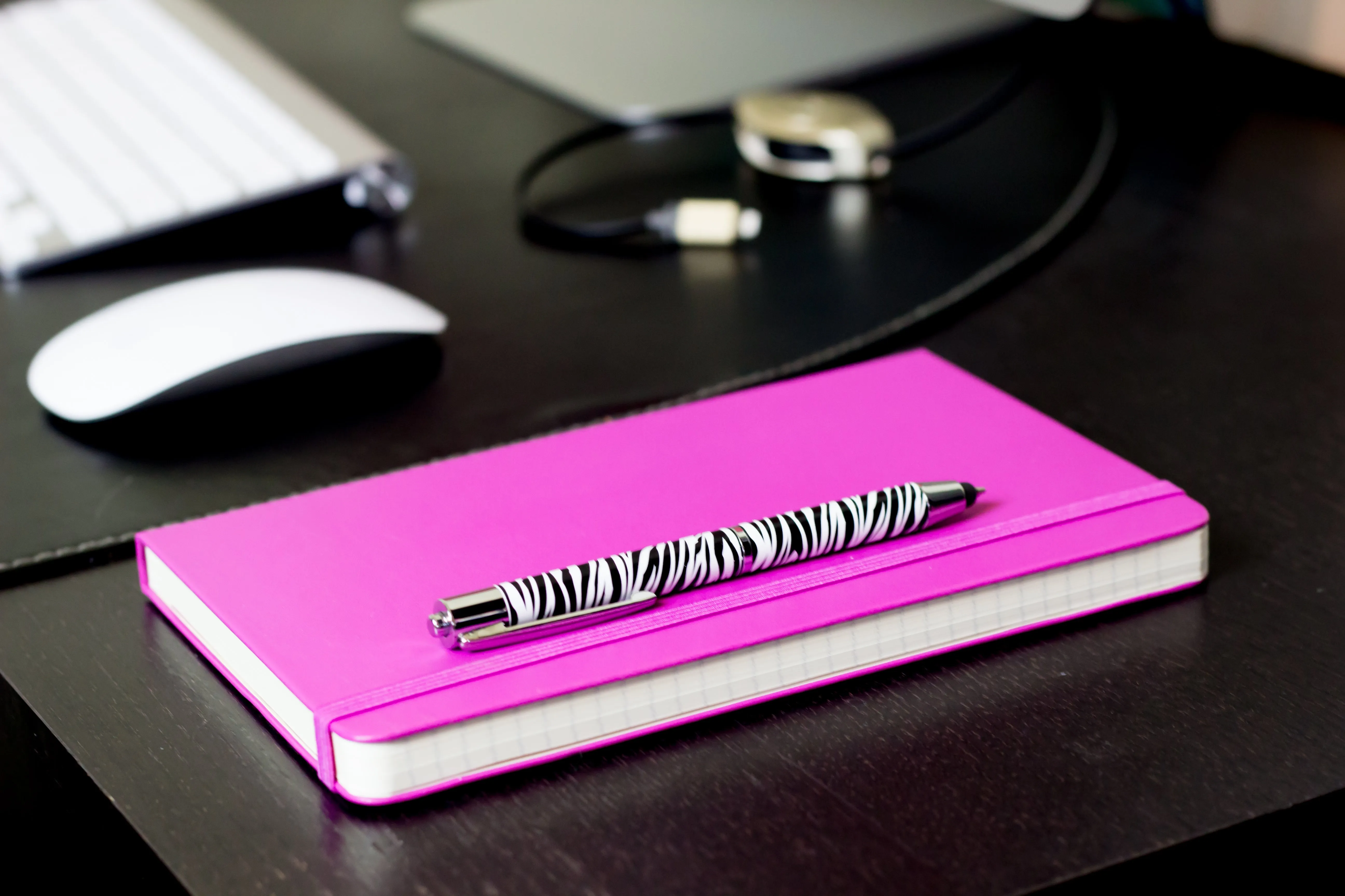 Zebra Print Stylus Pen | Retractable Premier Series Stylus Pen
