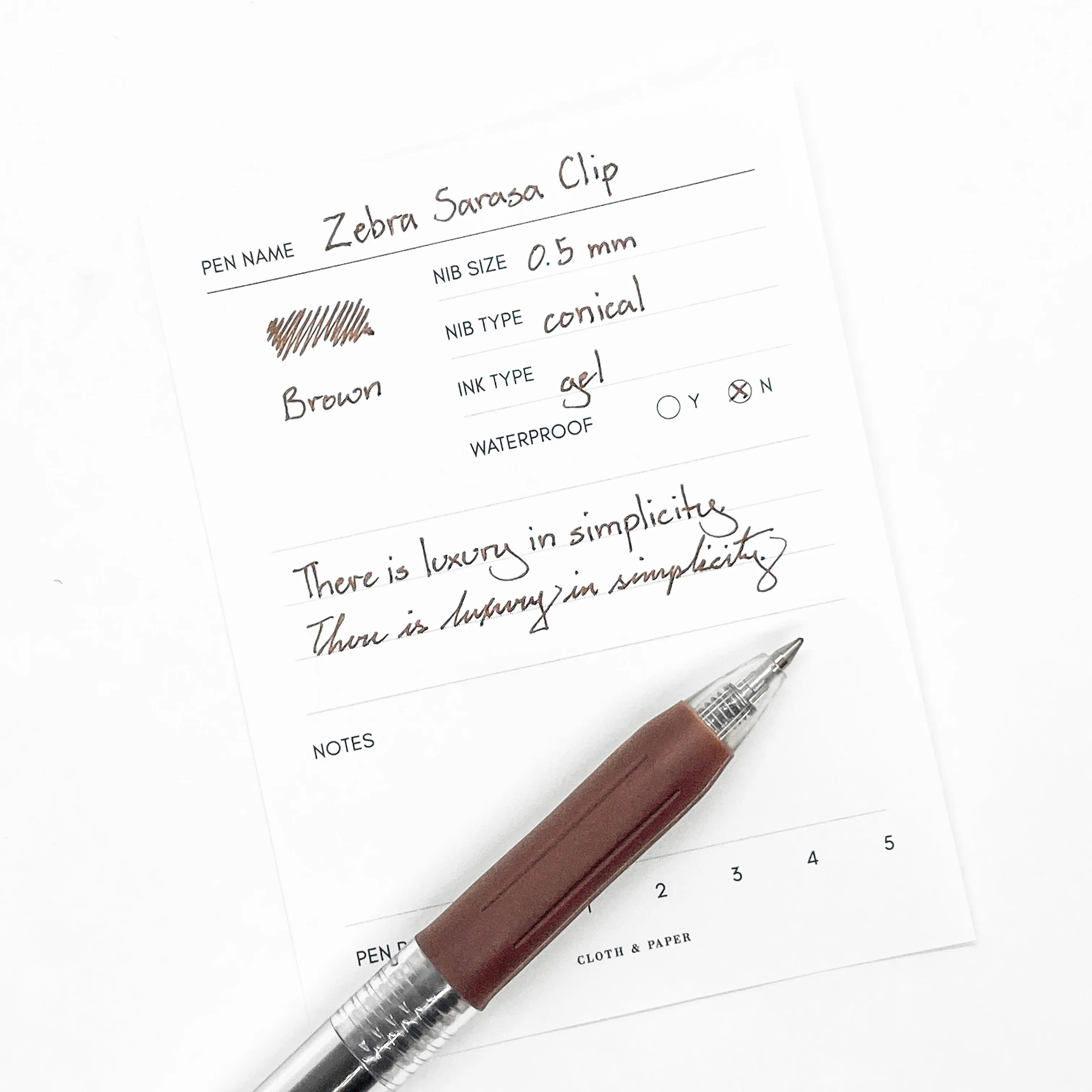 Zebra Sarasa Clip | 0.5 mm